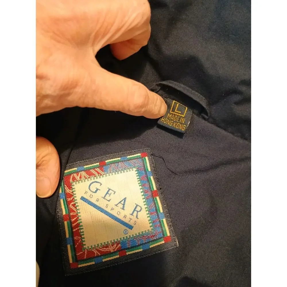 Vintage Royal Caribbean Cruise Men's Bomber Jacket Made In Hong Kong Teal Size L